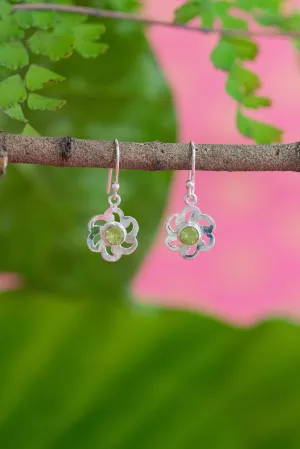 Peridot Layla Flower Earrings