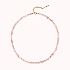 Pink Opal Beaded Necklace