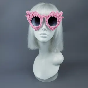 "Bellerose" Pastel Pink Filigree & Cherub Sunglasses