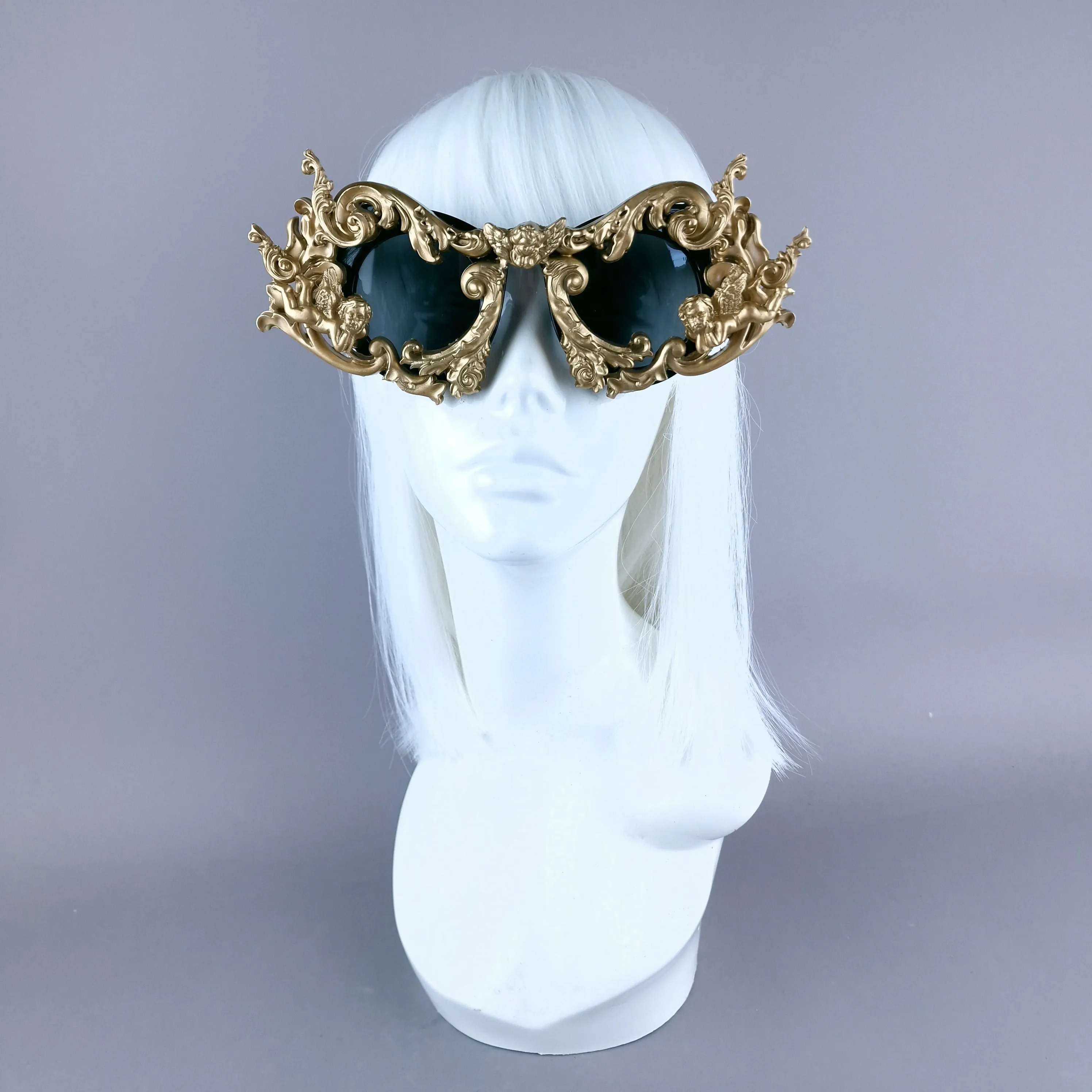 "Glory" Gold Filigree Ornate Unisex Sunglasses