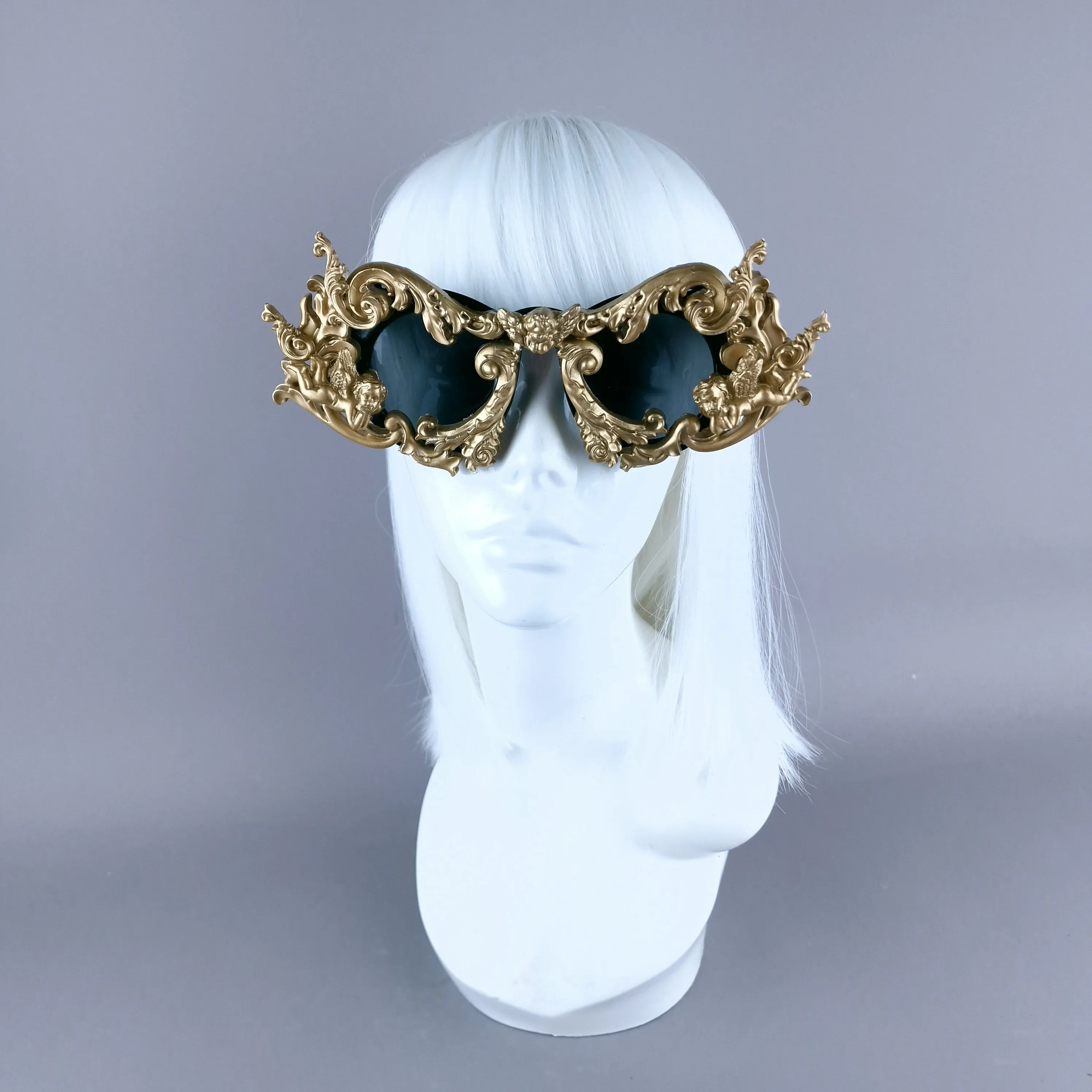 "Glory" Gold Filigree Ornate Unisex Sunglasses