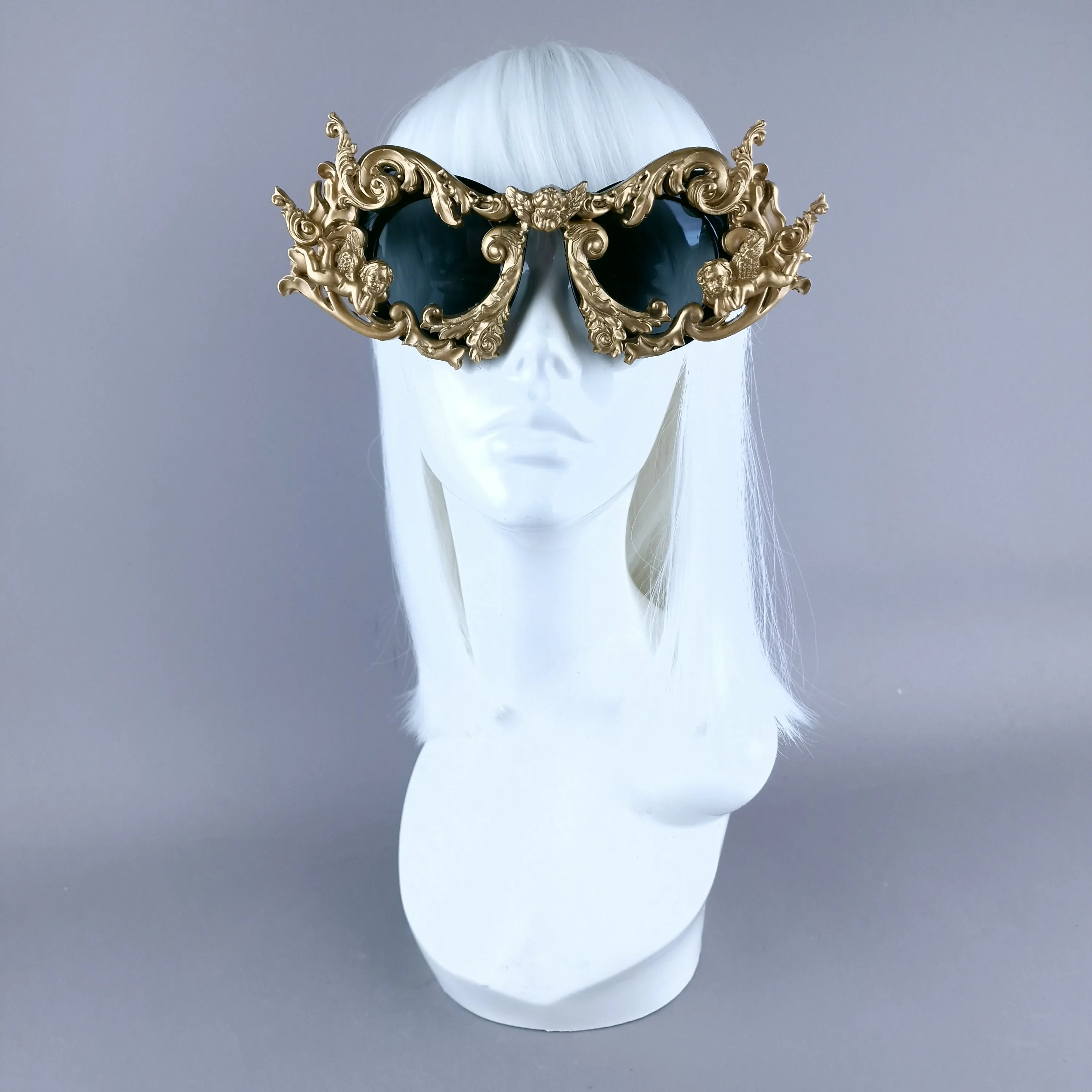 "Glory" Gold Filigree Ornate Unisex Sunglasses