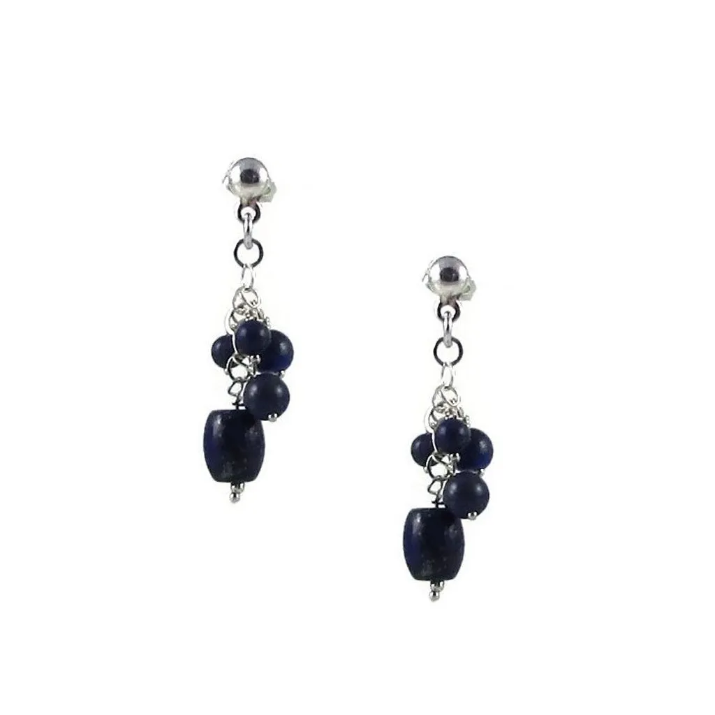 Racimo Earrings - Lapis Lazuli