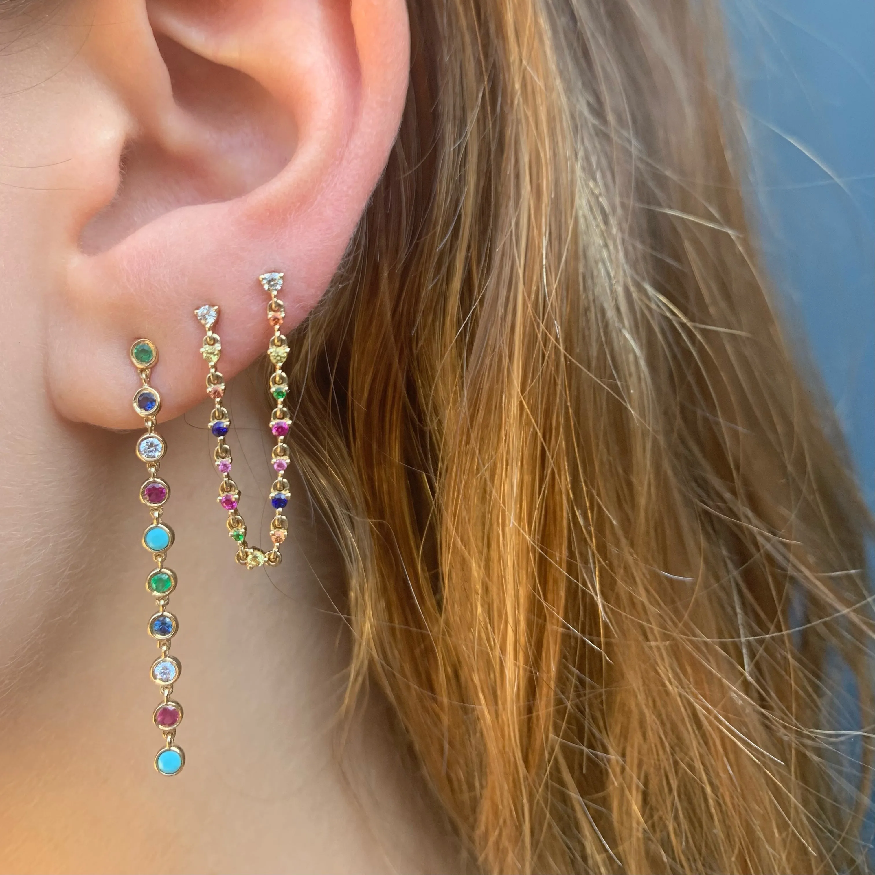 Rainbow Drop Earrings