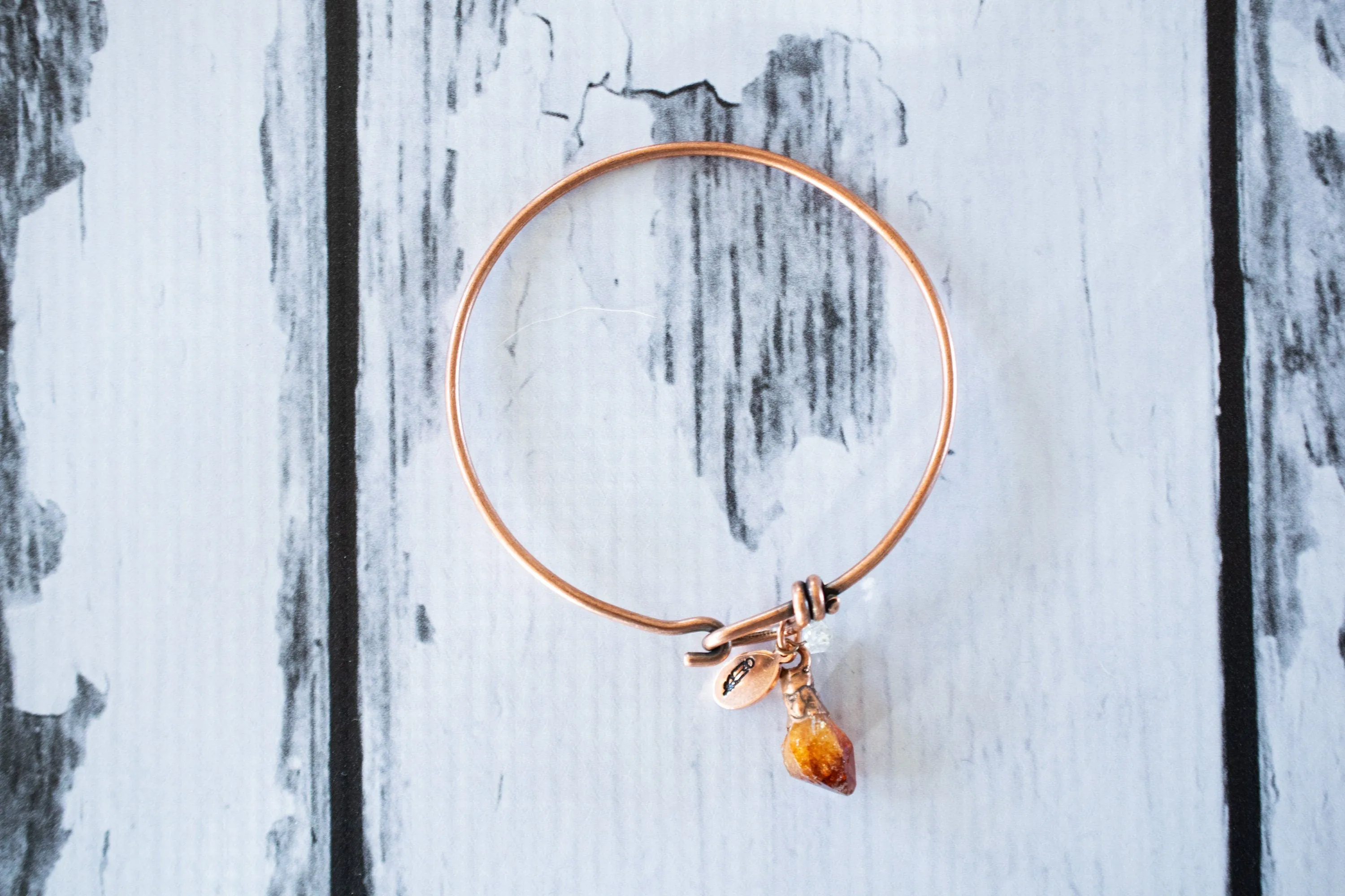 Raw citrine bracelet | Citrine bracelet