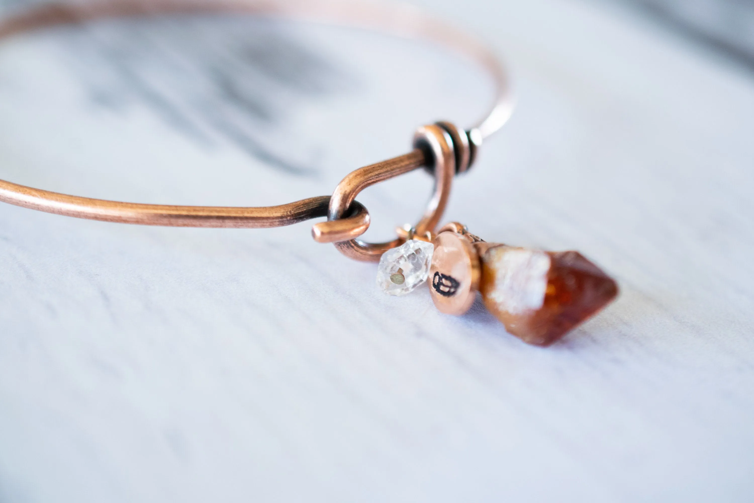 Raw citrine bracelet | Citrine bracelet