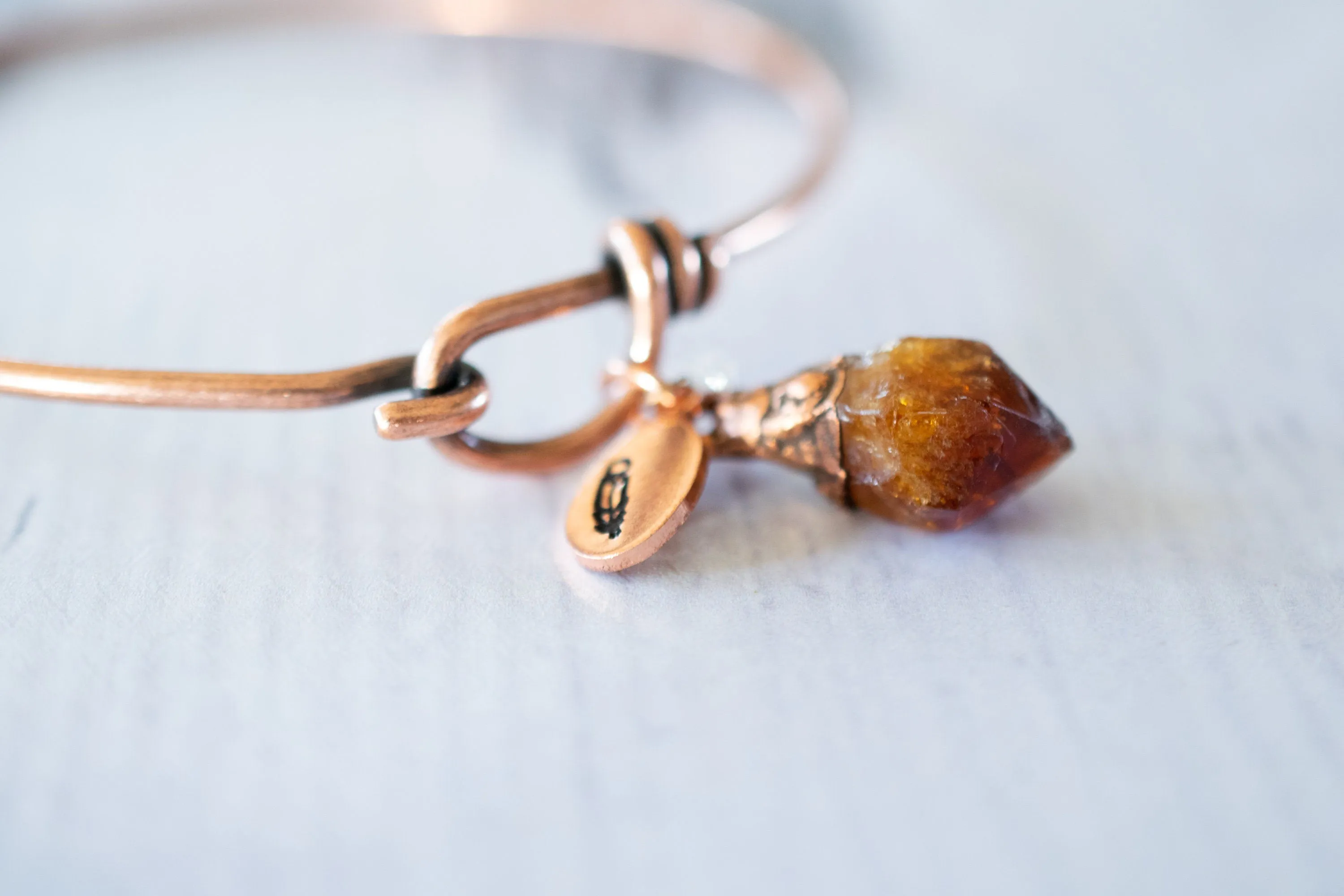 Raw citrine bracelet | Citrine bracelet