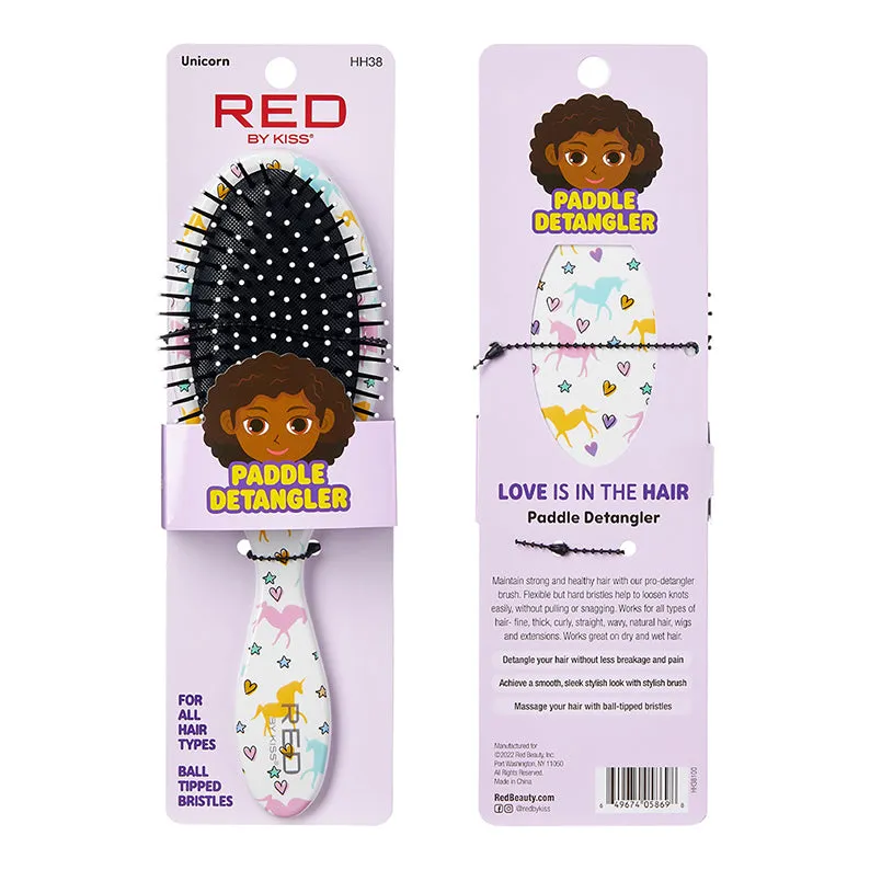 RED by KISS Kids Paddle Detangler [Unicorn]  #HH38