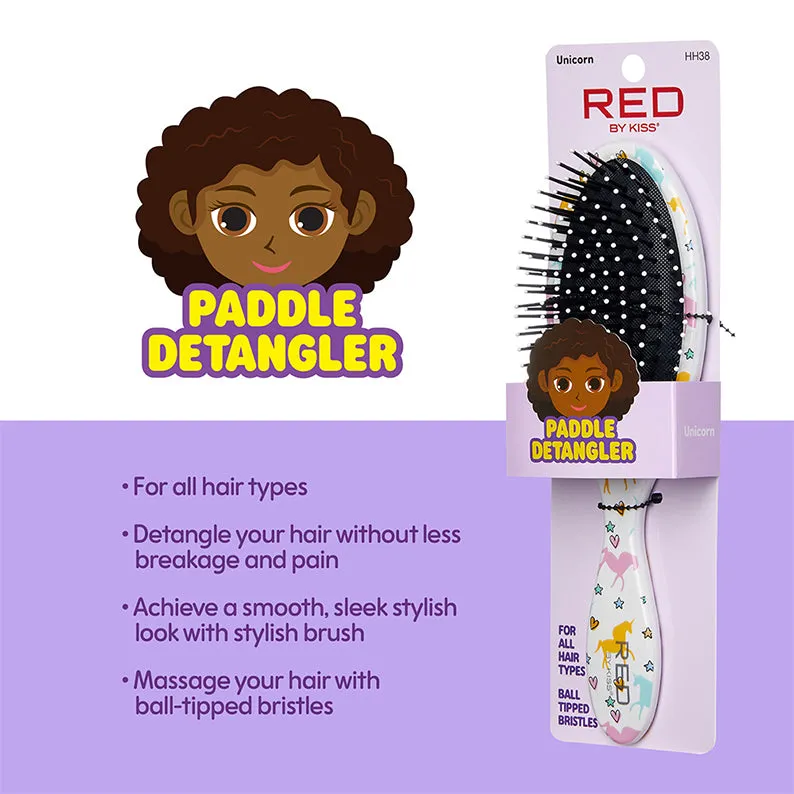 RED by KISS Kids Paddle Detangler [Unicorn]  #HH38