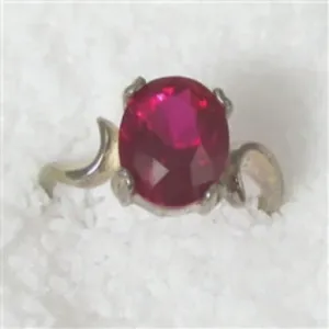 Right Hand Ruby Ring Fashionable Size 7