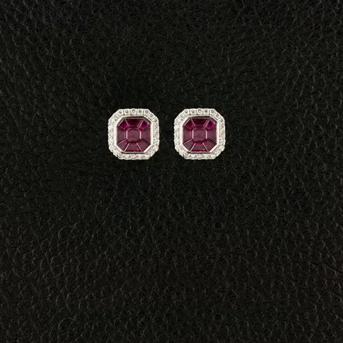 Ruby & Diamond Earrings