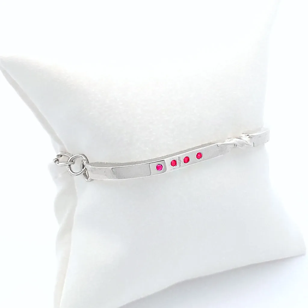 Ruby Twist Bar Bracelet