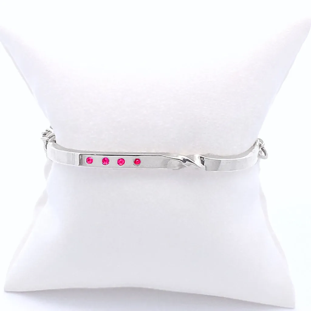 Ruby Twist Bar Bracelet