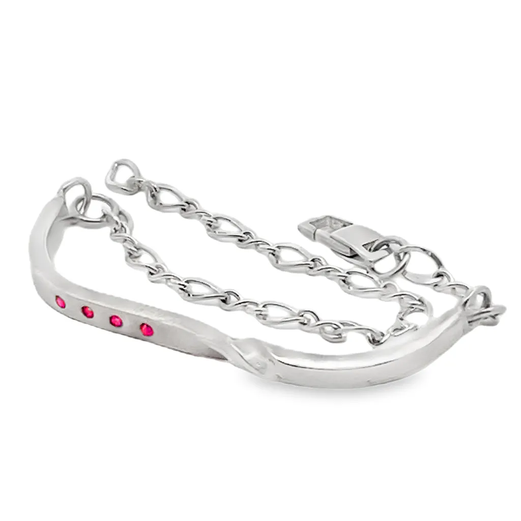 Ruby Twist Bar Bracelet