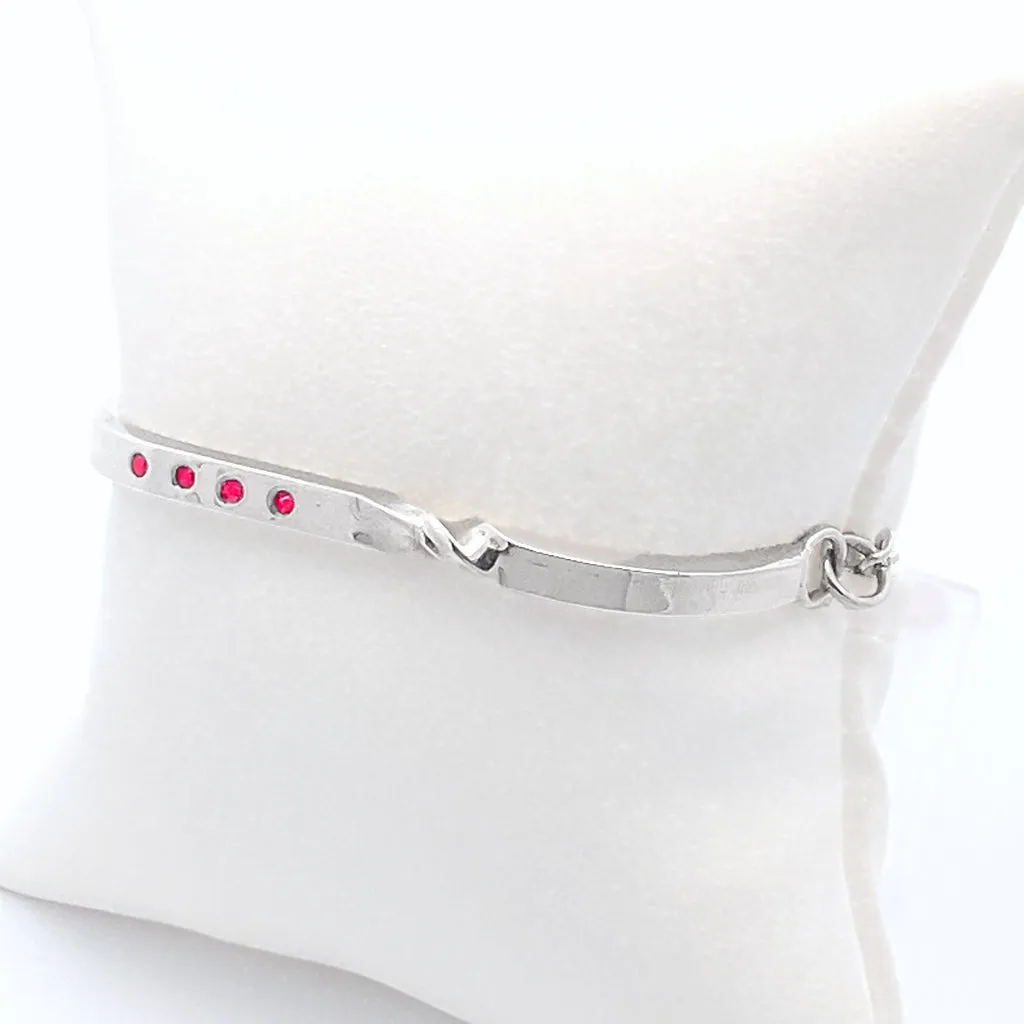 Ruby Twist Bar Bracelet