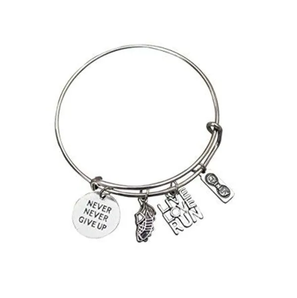 Runner Bangle Bracelet- Never Give Up