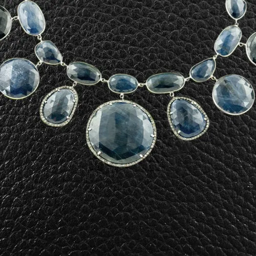 Sapphire & Diamond Necklace