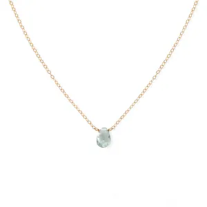 Short Gemstone Necklace - Green Amethyst