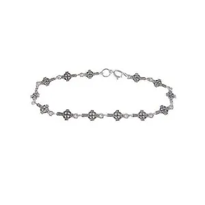 Silver Crosses Bracelet