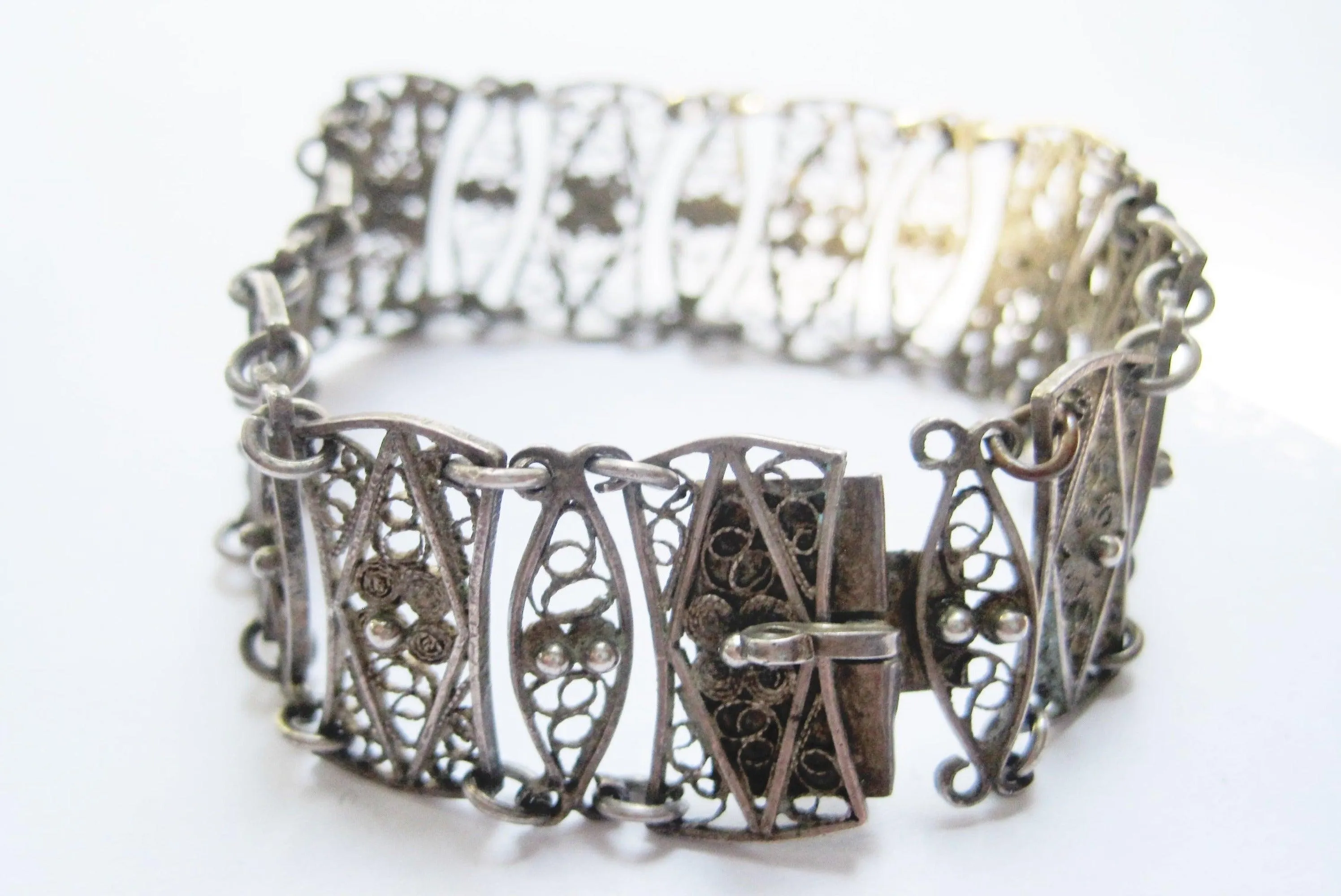 Silver Filigree Bracelet Made in Jerusalem