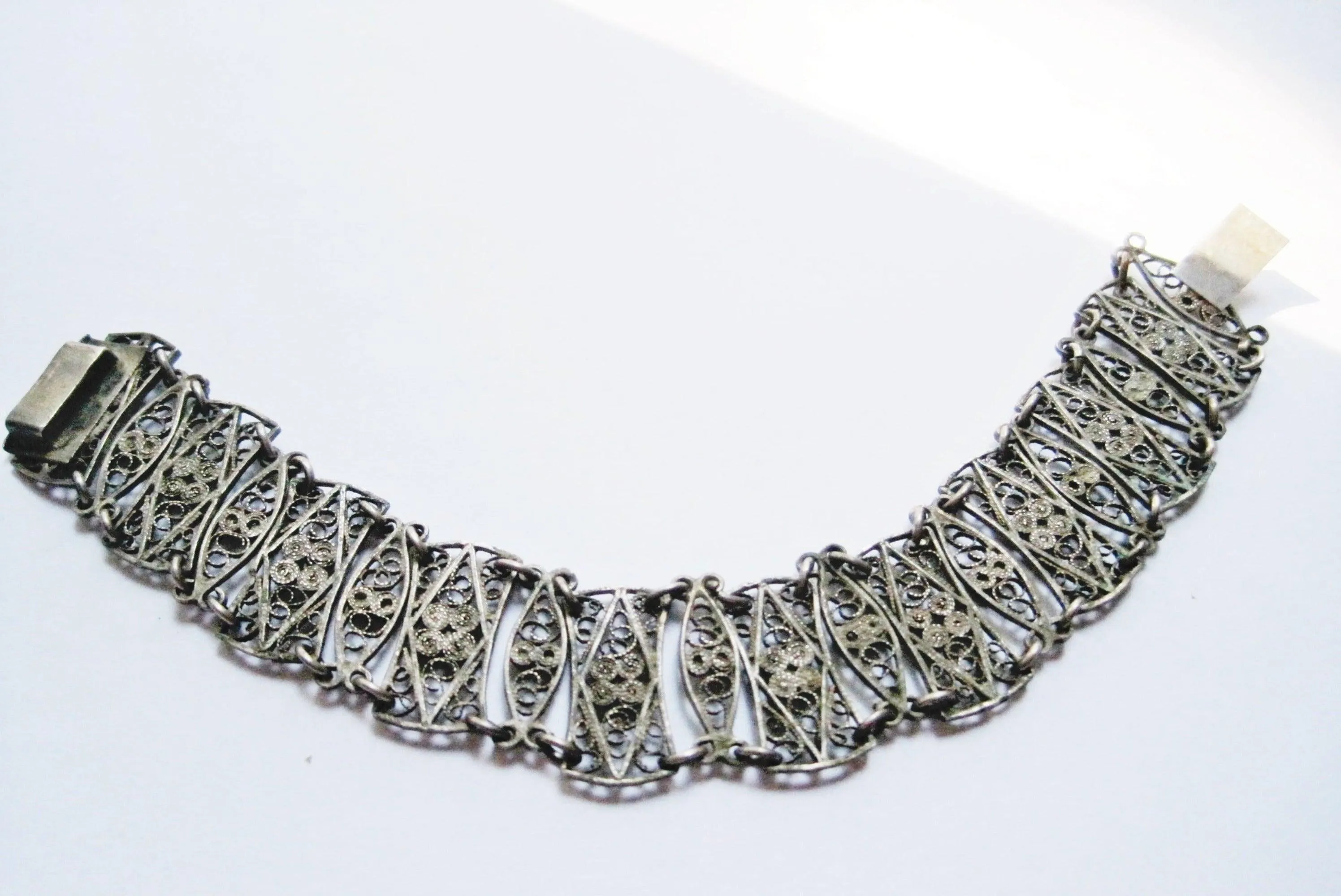 Silver Filigree Bracelet Made in Jerusalem