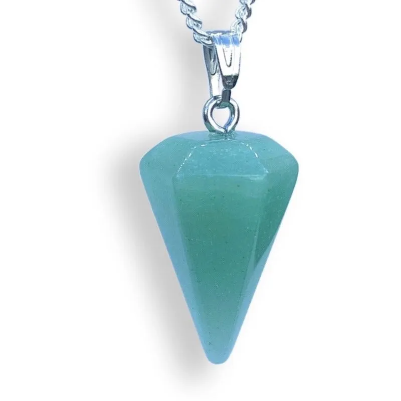 Single Point Gemstone Necklace