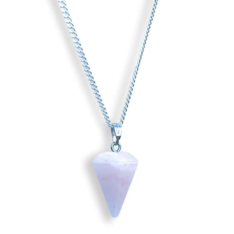 Single Point Gemstone Necklace