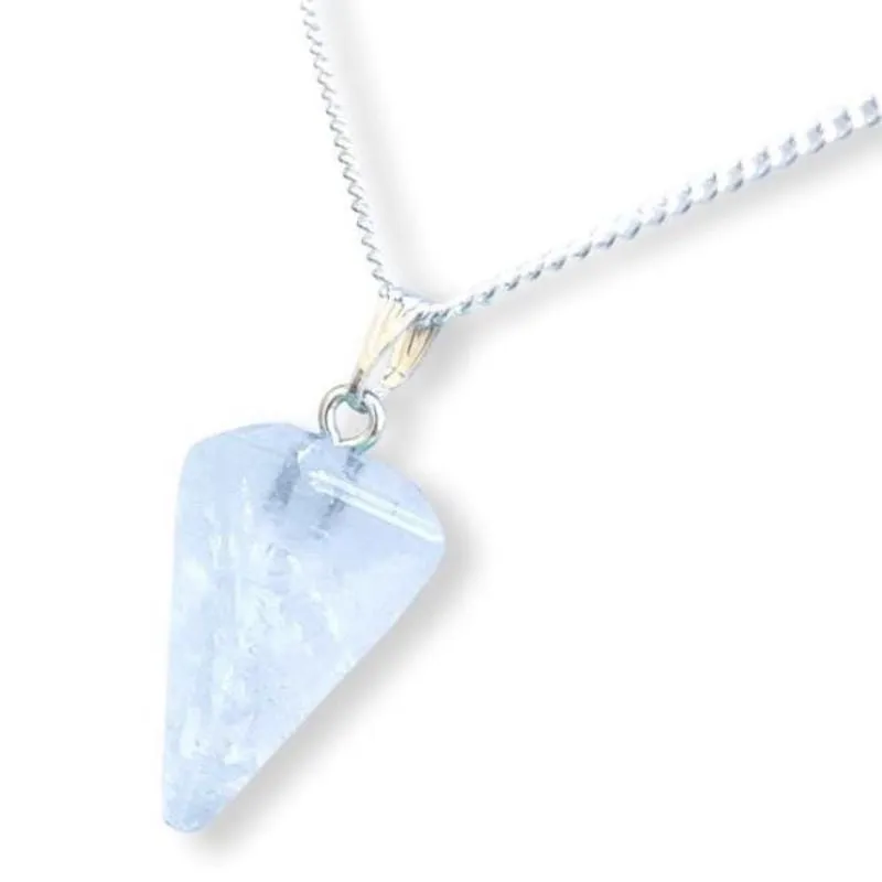 Single Point Gemstone Necklace