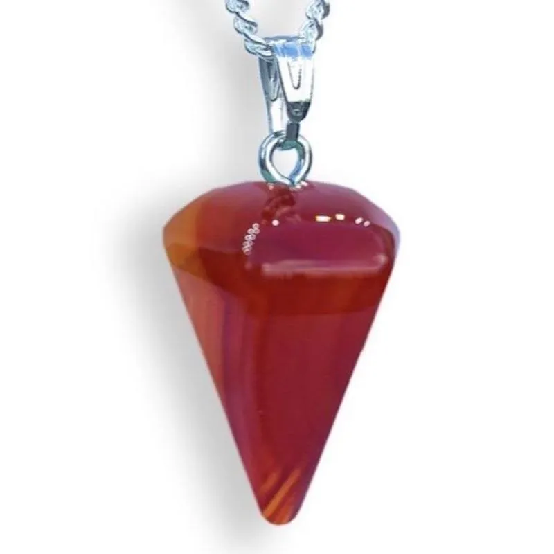 Single Point Gemstone Necklace