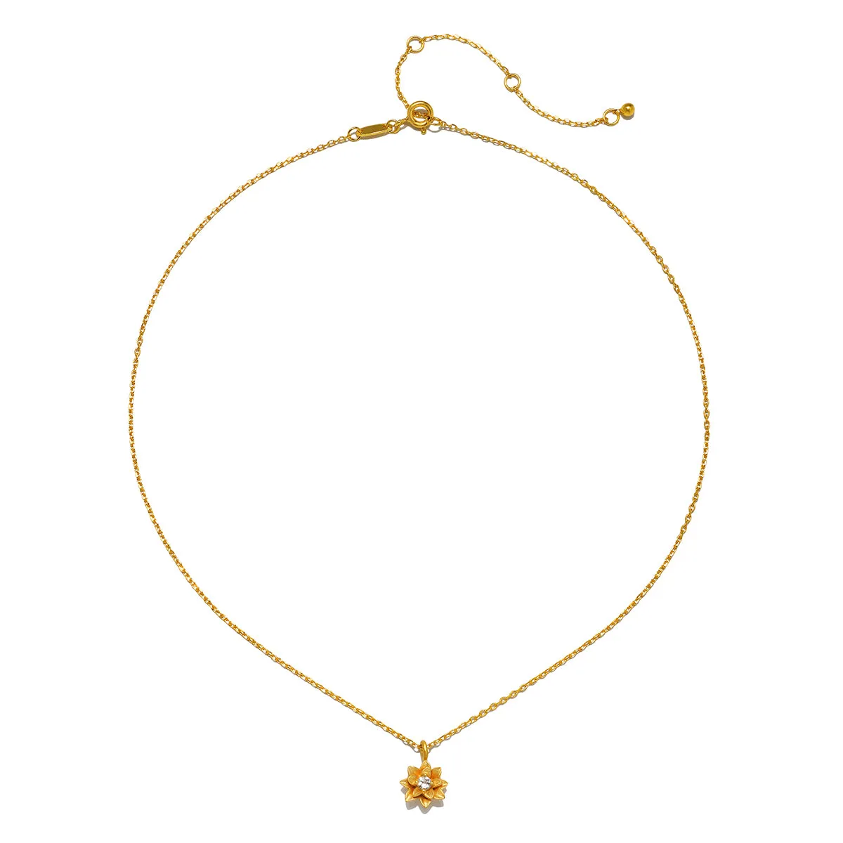 Soul Renew Gold Lotus Necklace