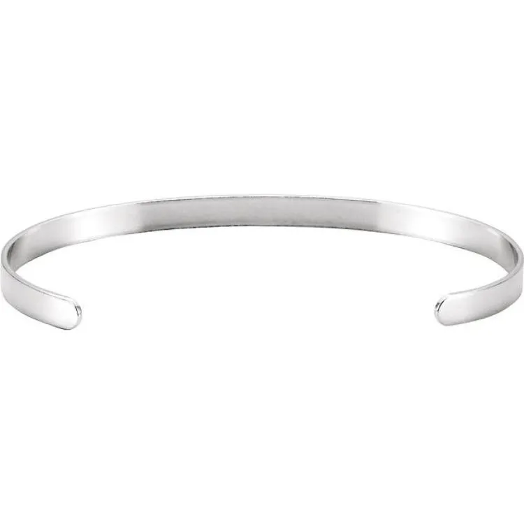 Sterling Silver Bangle 7 1/2" Bracelet