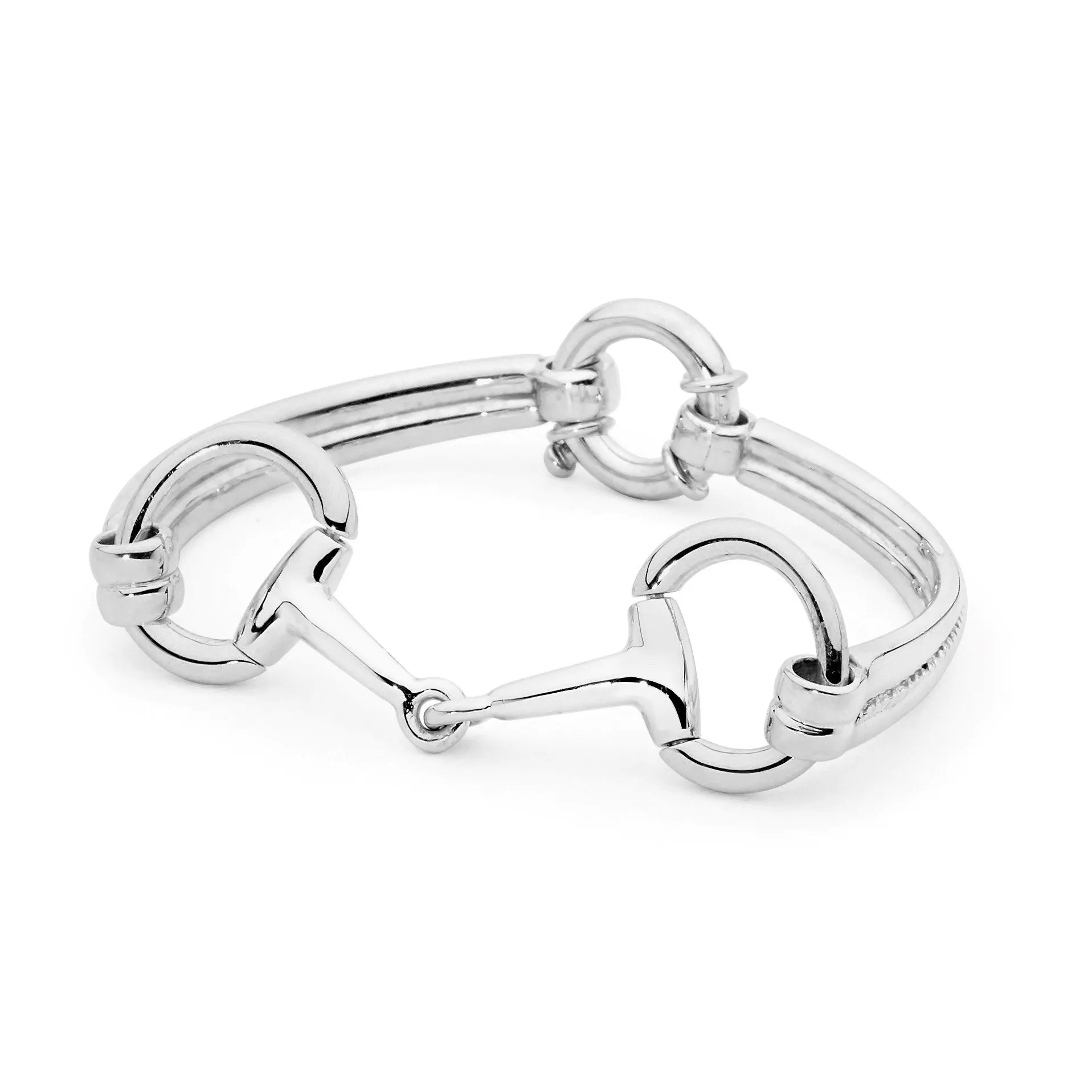 Sterling Silver Fitted Bit Bracelet