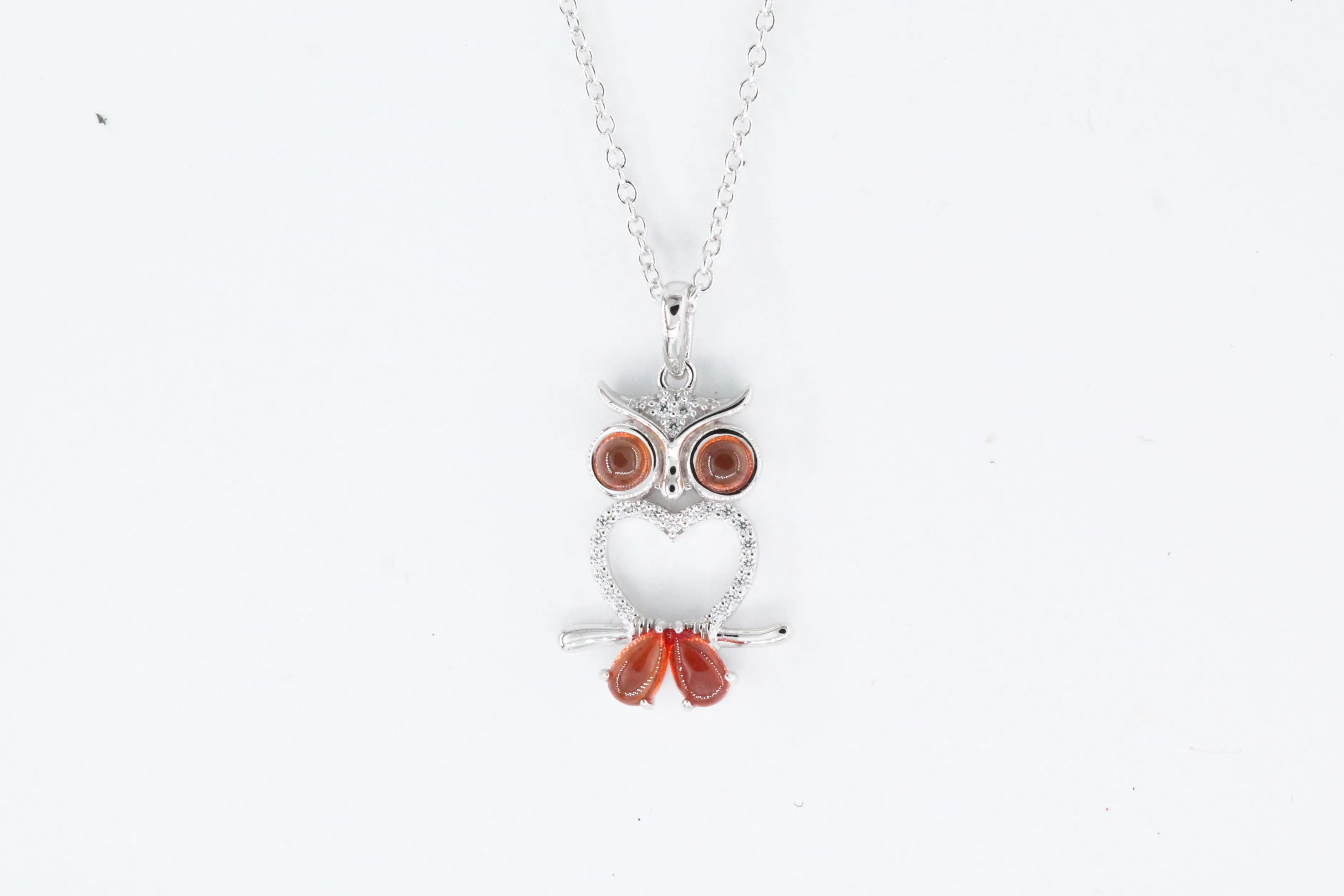 Sterling Silver Lafonn Owl Necklace