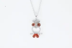 Sterling Silver Lafonn Owl Necklace