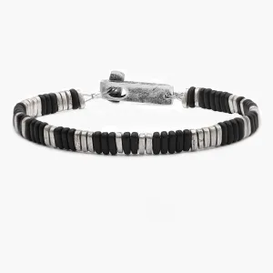 Sterling Silver "Osaka" Bracelet (Black/Silver)