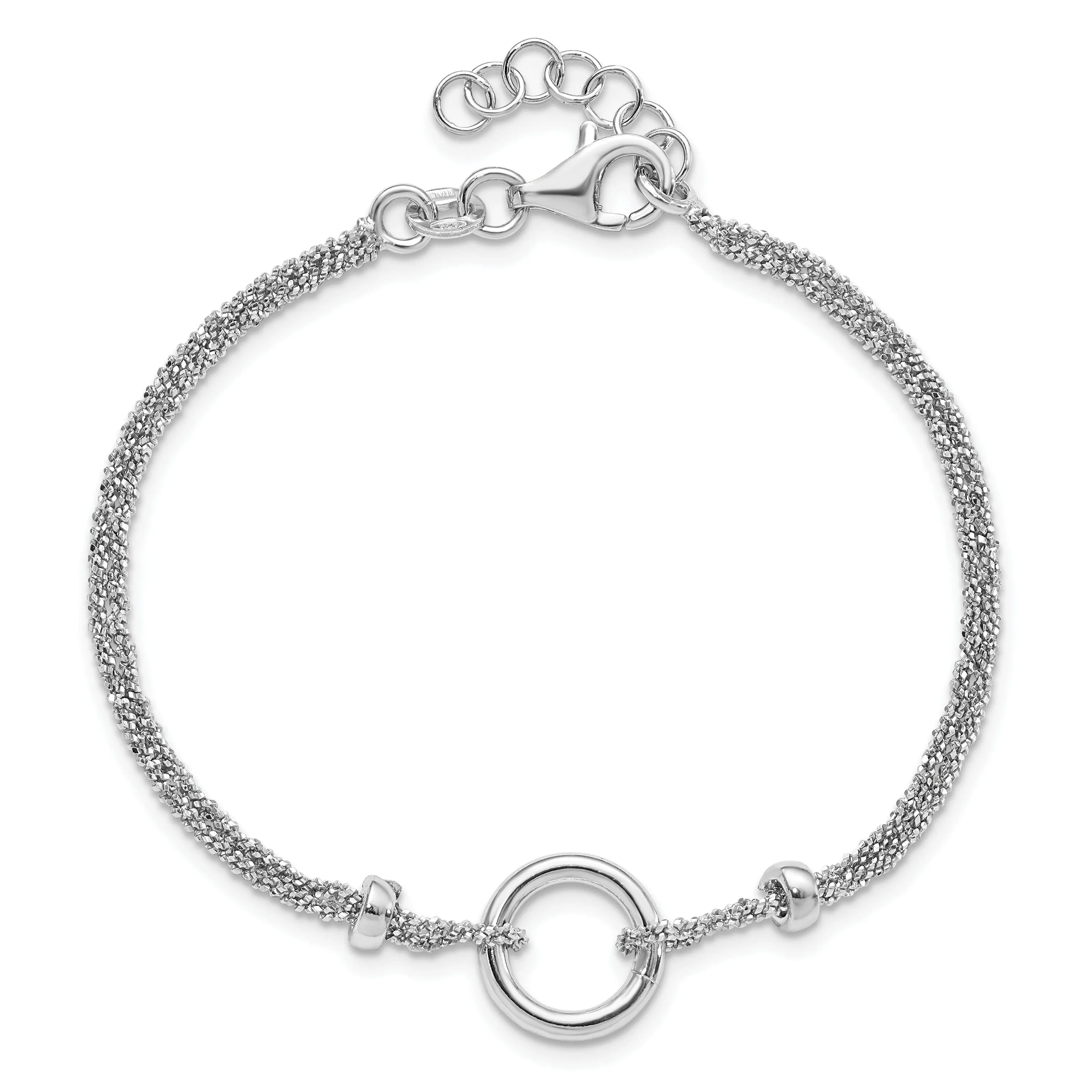 Sterling Silver Rhodium Bracelet