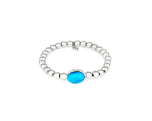 Stirata Silver Bracelet Turquoise