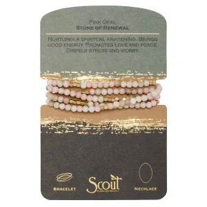 Stone Wrap - Pink Opal / Gold - Stone of Renewal