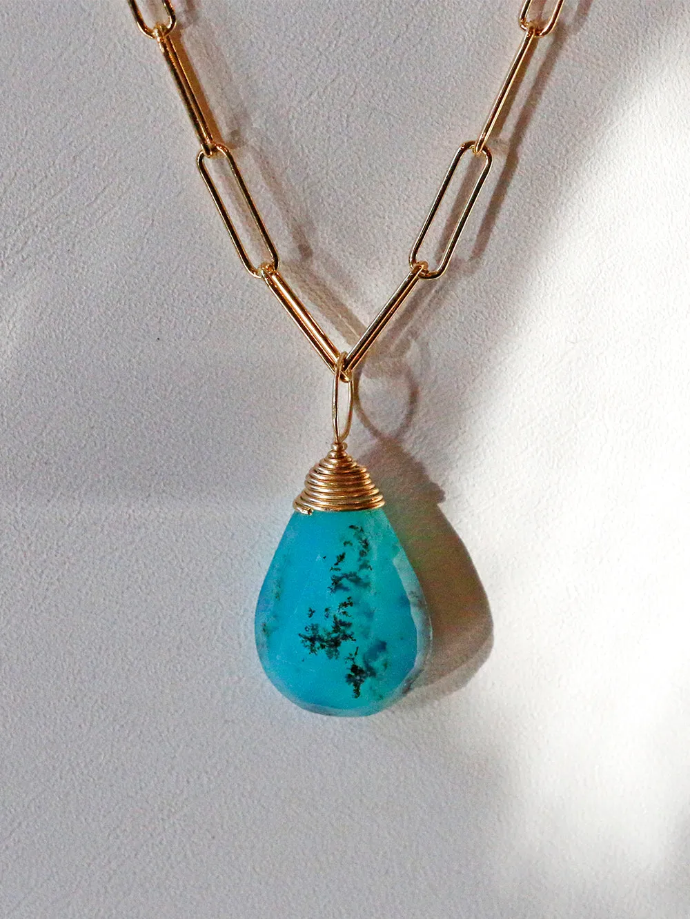 Susan Rifkin Moss Opal Charm Necklace