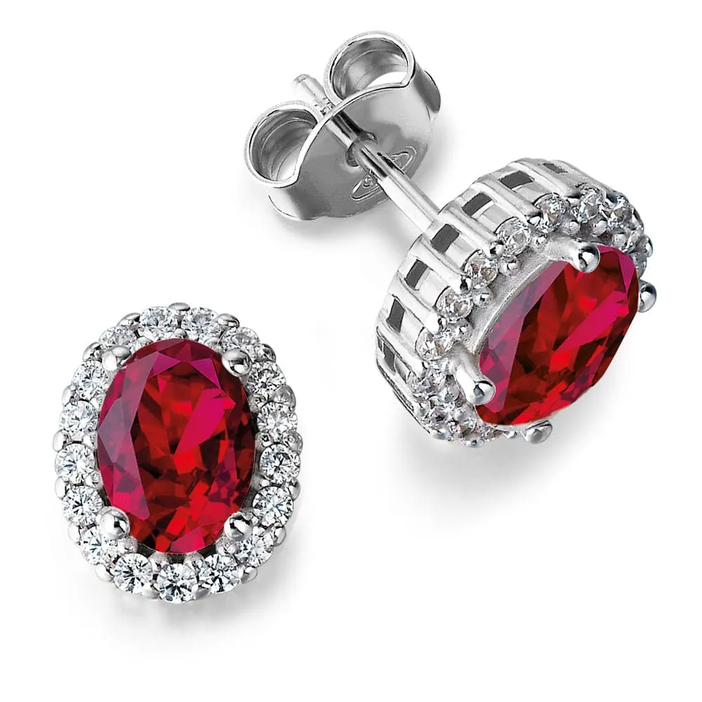 Tru-Ruby Cincature Earrings