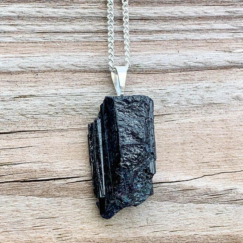 Unpolished Raw Stone Necklace