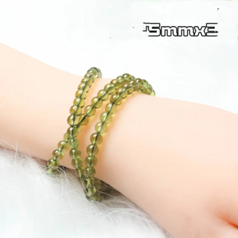 Women's Peridot Ice Green Crystal Bracelet