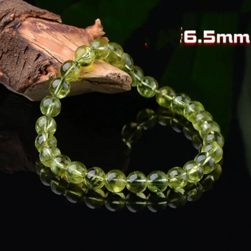 Women's Peridot Ice Green Crystal Bracelet