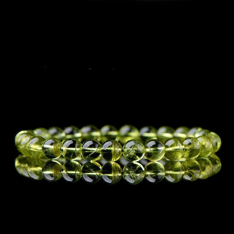 Women's Peridot Ice Green Crystal Bracelet